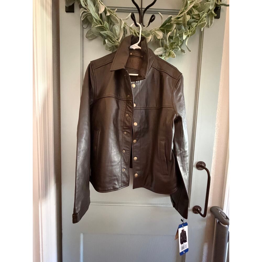 Frye Women's Leather Moto LambSkin Jacket, Size Large NWT